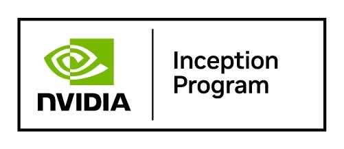 NVIDIA Inception Program logo with green emblem and black text on a white background.